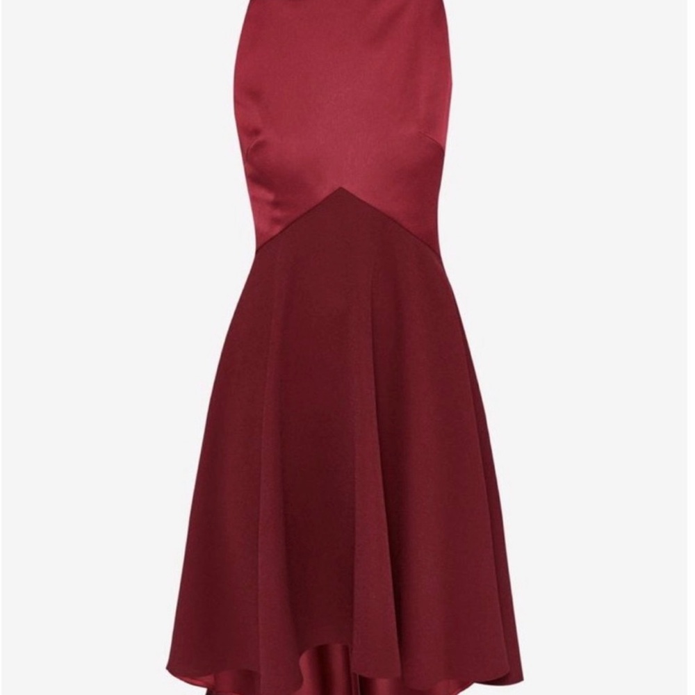 NWOT Ted Baker Kandal Wine High Low Dress